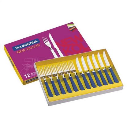 VR. TABLEWARE 12PC SET NEW COLOR. 23199/160 TRAMONTINA