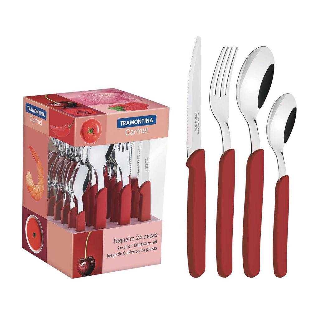 VR. 24PCS TABLEWARE  SET CARMEL TRAMONTINA 23499/028