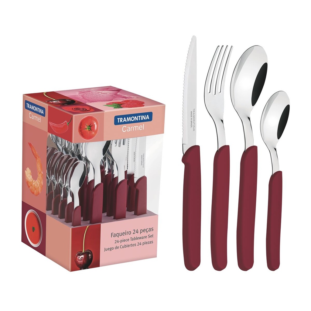 VR. 24PCES TABLEWARE  SET CARMEL TRAMONTINA 23499/027