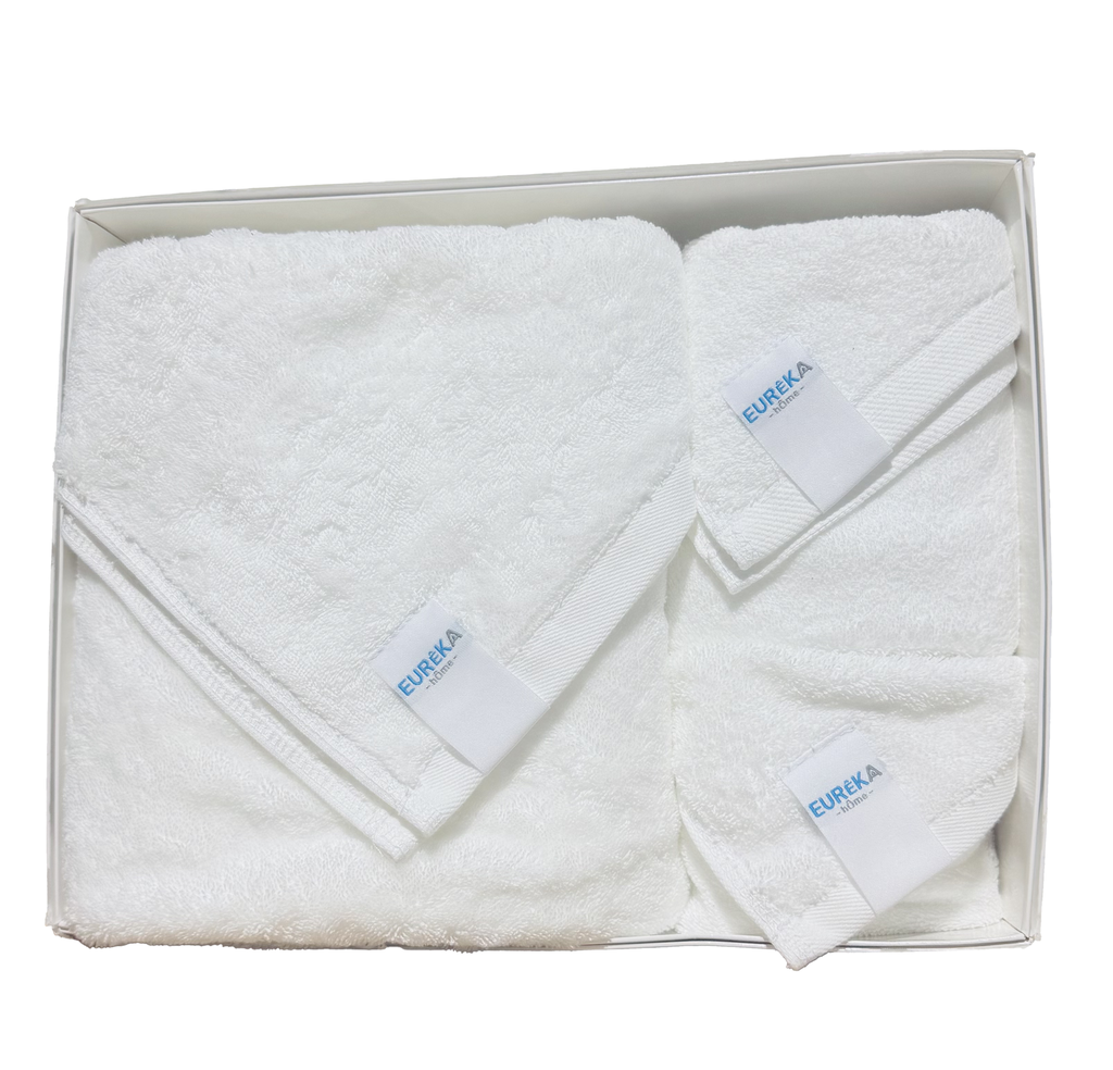 TOWEL SET COL WHITE