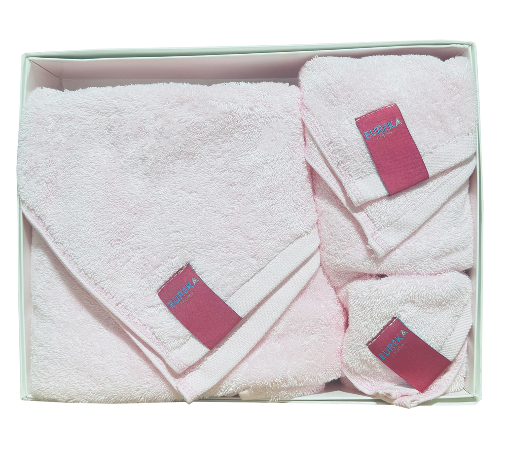 TOWEL SET LIGHT PINK