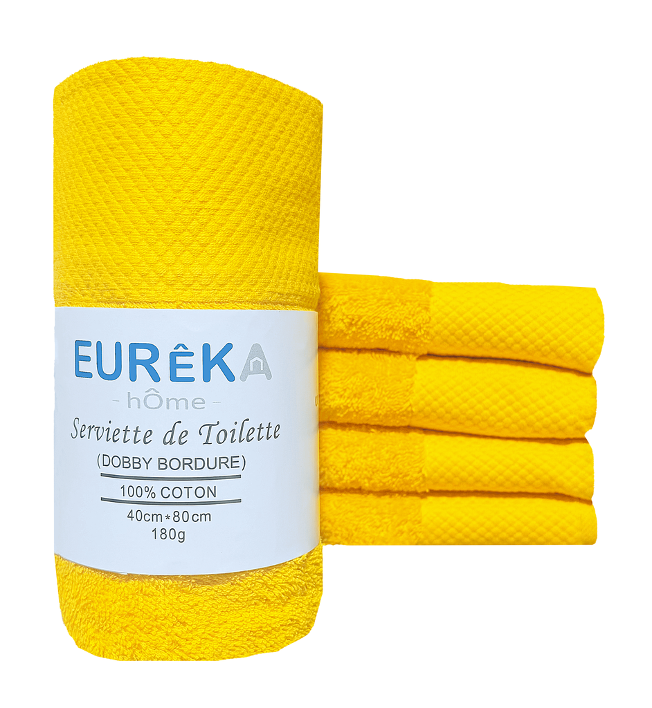LM. BD480R Serviette avec Bordure DOBBY 40X80 180GR COL:ORANGE