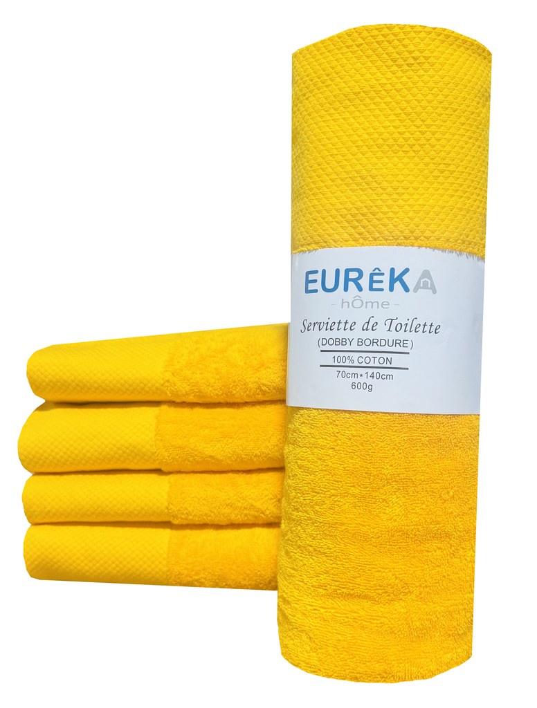 BD71OR Serviette avec Bordure Dobby 70X140 600GR COL:ORANGE