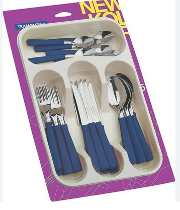 25PCS TABLEWARE SET NEW KOLOR TRAMONTINA 23198/175
