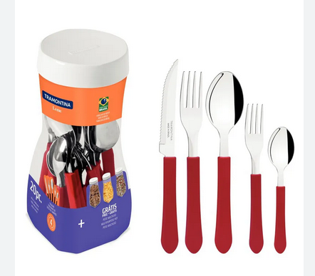 VR. 20 PCS FLATWARE SET LEME TRAMONTINA 23198/718