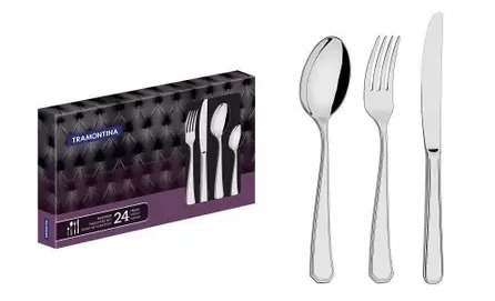 VR. 24PCES FLATWARE SET SONATA TRAMONTINA. 66912/000