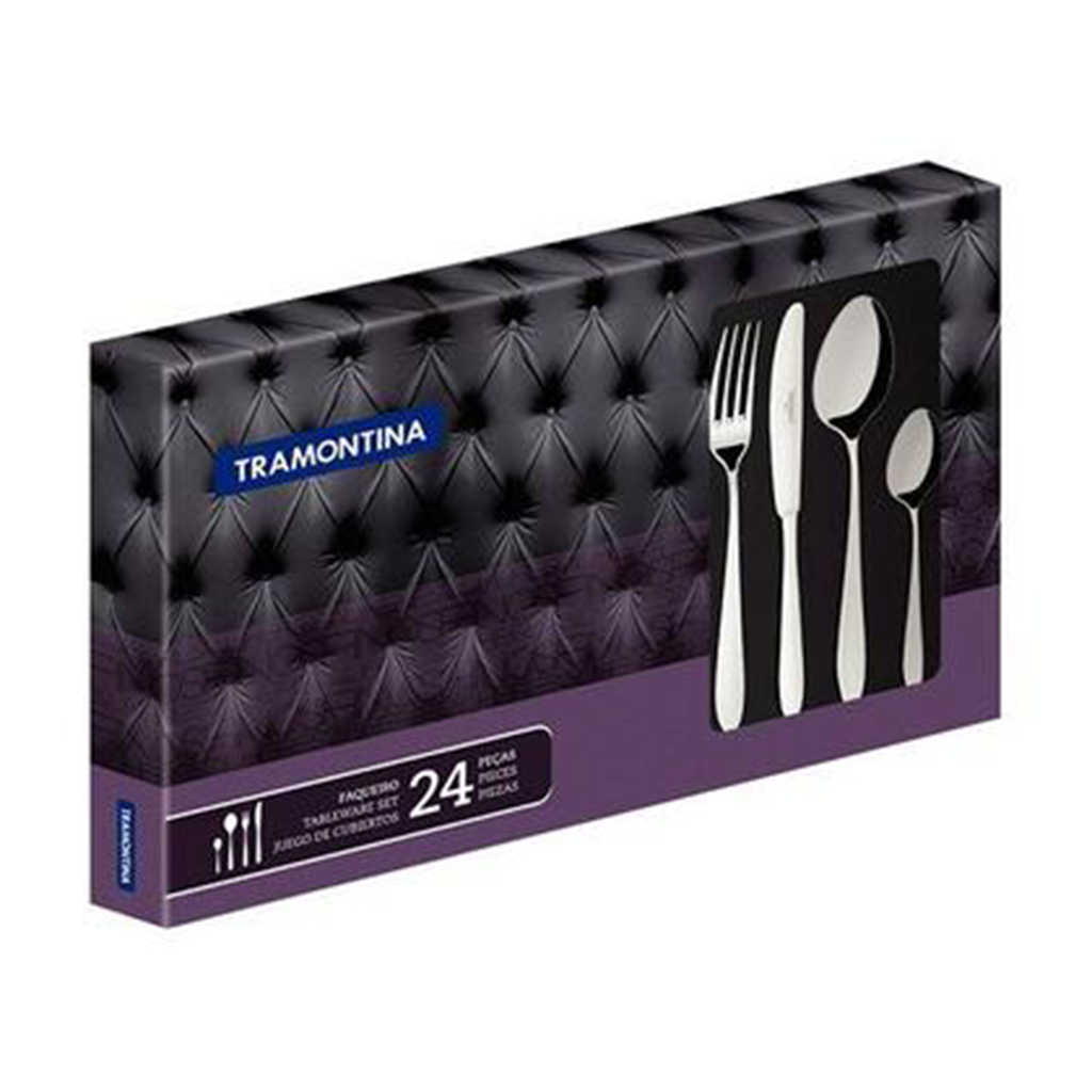 VR. 24PCES FLATWARE SET TRAMONTINA. 66932/005