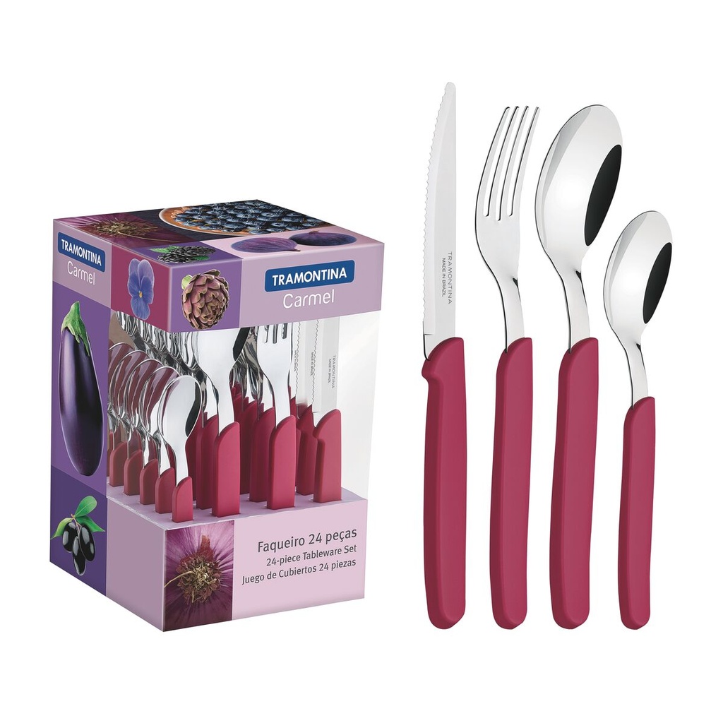 VR. 24PCS TABLEWARE SET CARMEL TRAMONTINA 23499/031