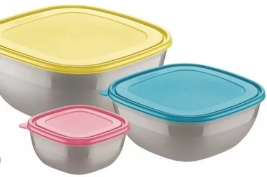 VR. 3PCS CONTAINERS SET MIXCOLOR TRAMONTINA 25099/948