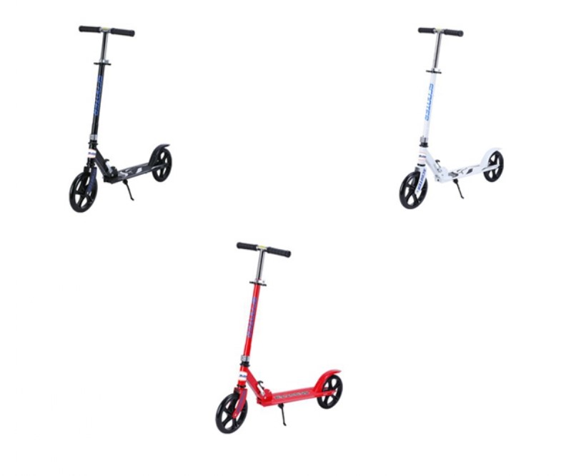 TROTTINETTE PLIABLE-FREIN ROUE ARRIERE-2roues larges-BEQUILLE(6pcs). KST L1001