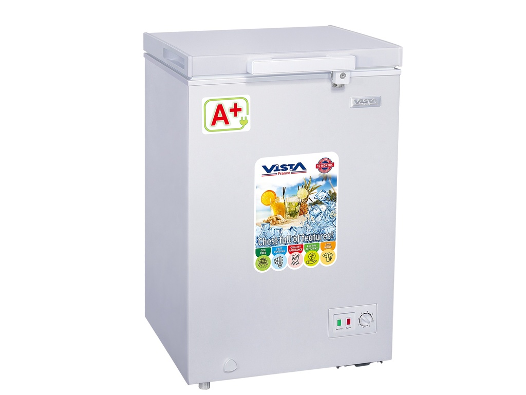 CONGELATEUR 1 PORTE 100L A++ BLANC/GRIS LUMIERE VISTA. CD10WHGR