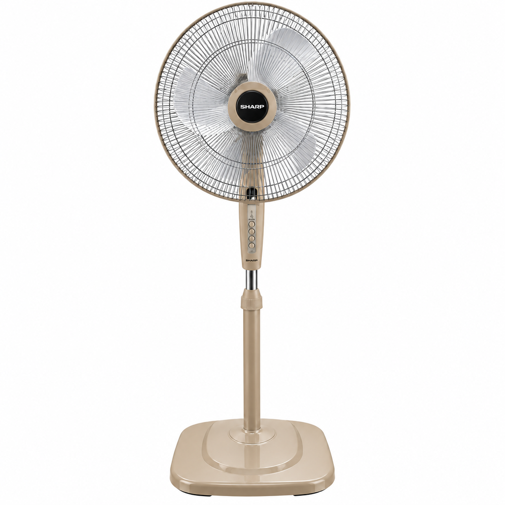 EL. VENTILATEUR A PIED 16"- 3 VITESSES-BASE CARRE SHARP. PJS169LM