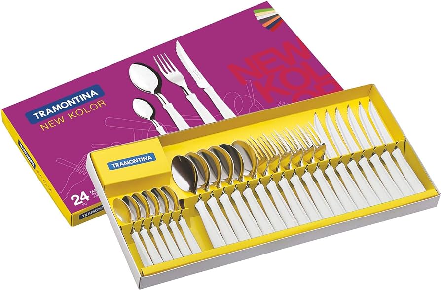 24 PCS TABLEWARE SET NEW KOLOR TRAMONTINA