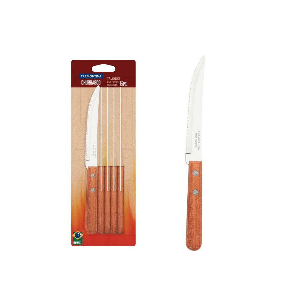 6PCES STEAK KNIVES SET DYNAMIC TRAMONTINA. 22300/605