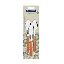 3PCES TEA SPOONS SET DYNAMIC TRAMONTINA. 22307/300