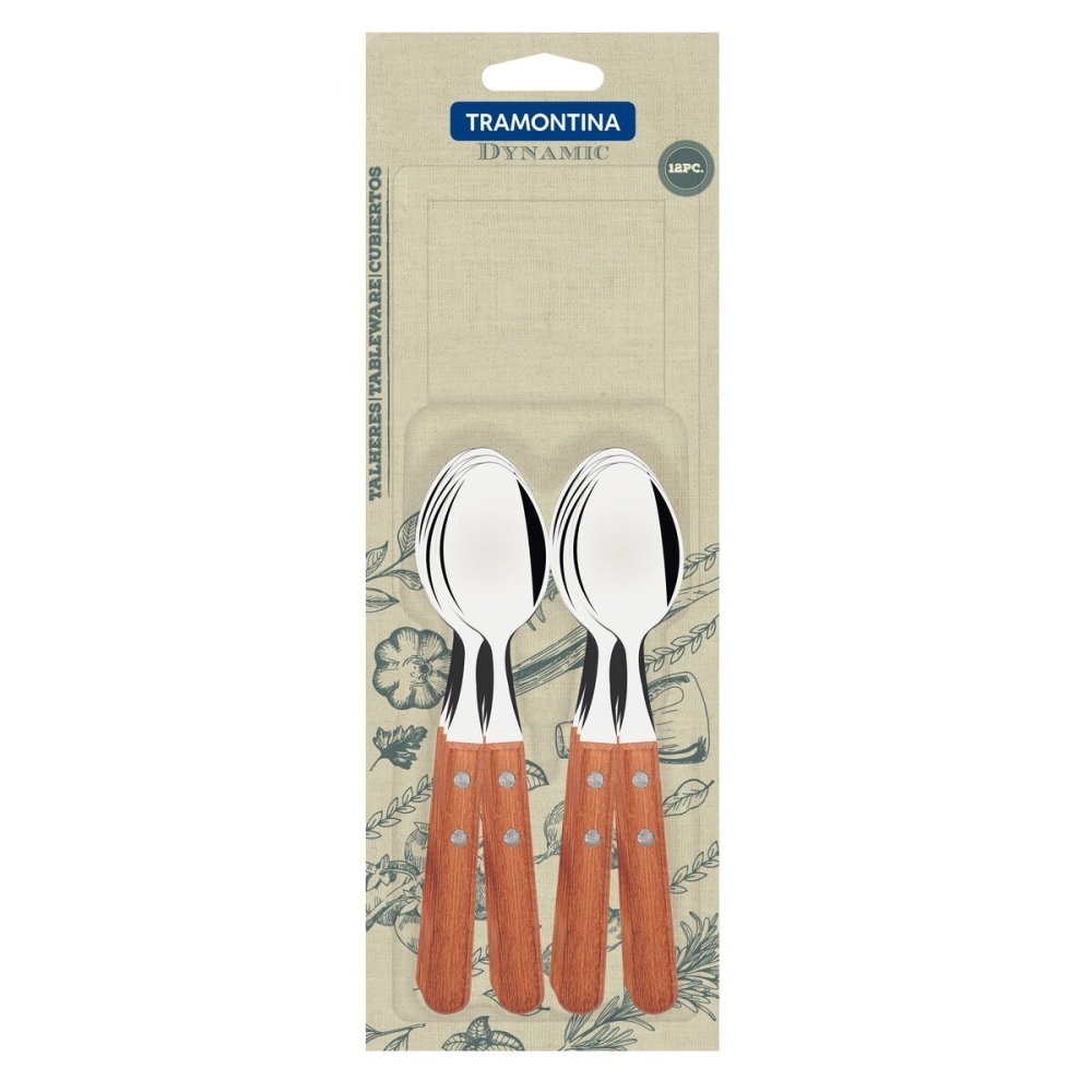 VR. 12PCES TEA SPOONS SET DYNAMIC TRAMONTINA. 22307/900