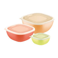 VR. 3PCS CONTAINERS SET MIXCOLOR TRAMONTINA. 25099/880