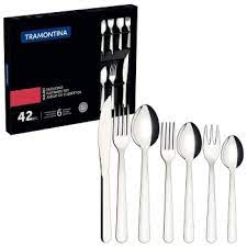 42 PCES FLATWARE SET MALIBU TRAMONTINA. 23799/039