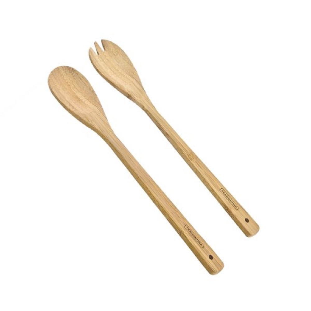 VR. BAMBOO SPOON AND FORK F/SALAD TRAMONTINA 10239/318