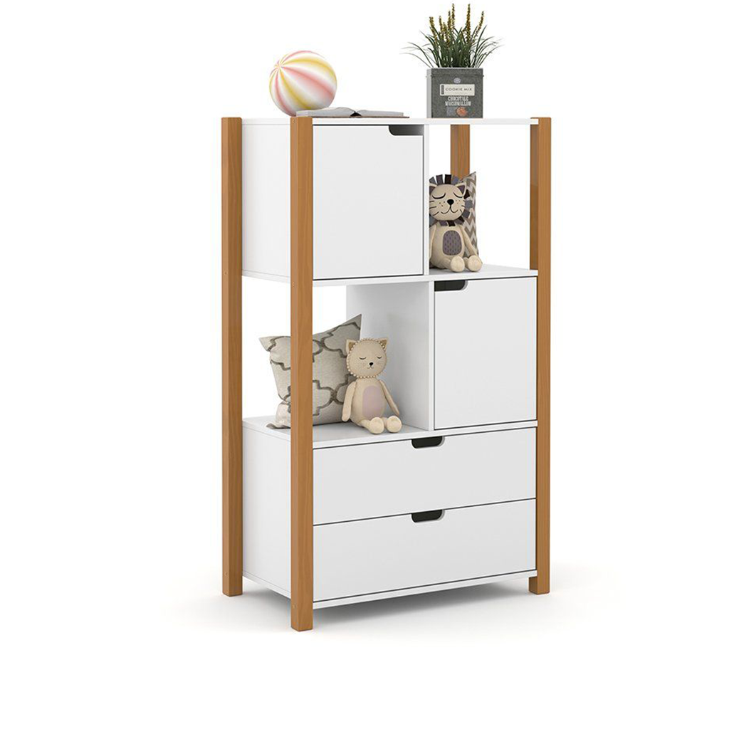 MB. ARM. ORGANIZADOR KIDS LIV LAQUEADO BCO SOFT/FREIJO MATIC. 71157