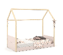 MINI CAMA LIV LAQUEADO ROSE/NATURAL MATIC. 51358