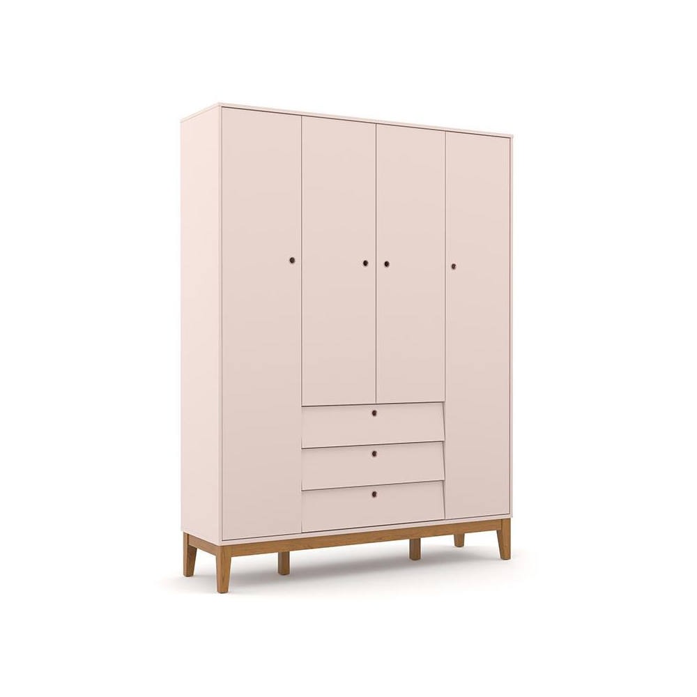 ROUP 4PTS UNIQUE LAQUEADO ROSE/ECO WOOD MATIC. 71078