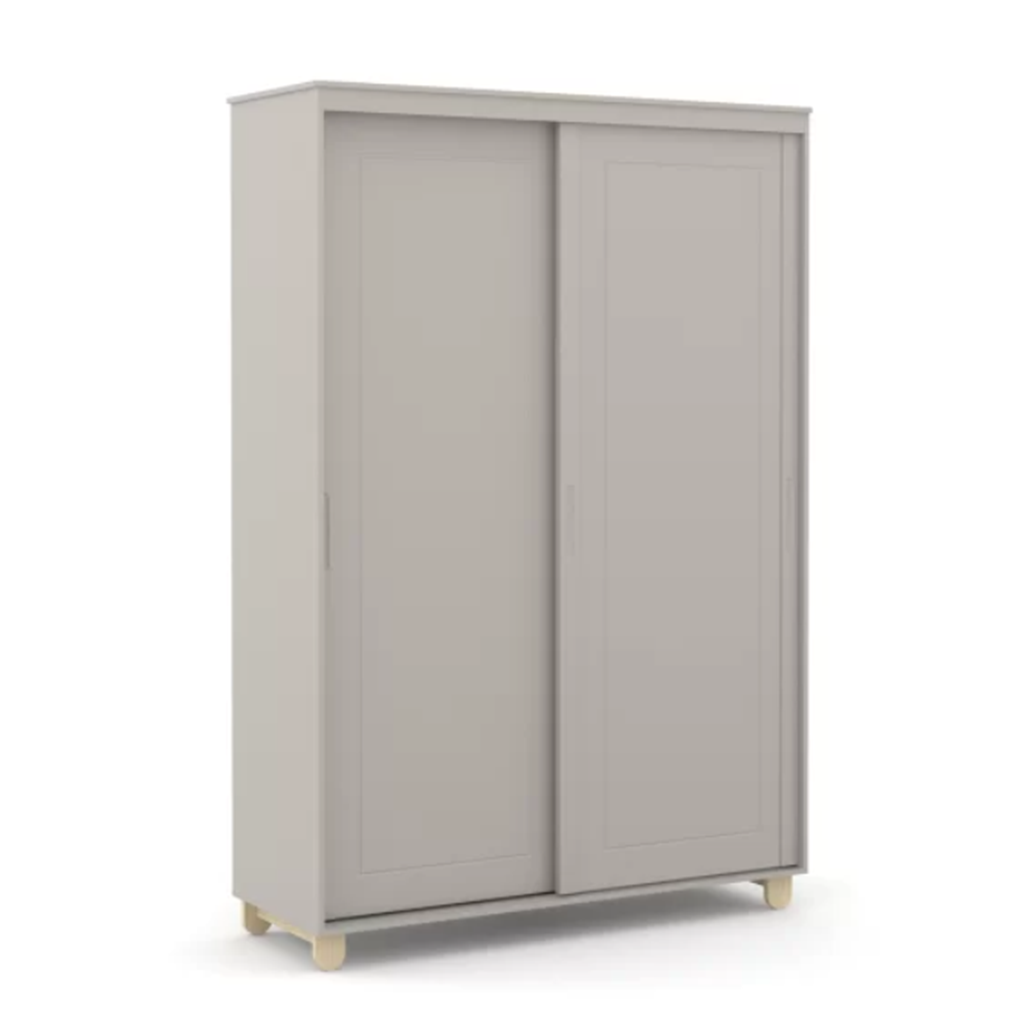 ROUPEIRO 2PTS CORRER ZUPY LAQUEADO CINZA/NATURAL MATIC. 71072