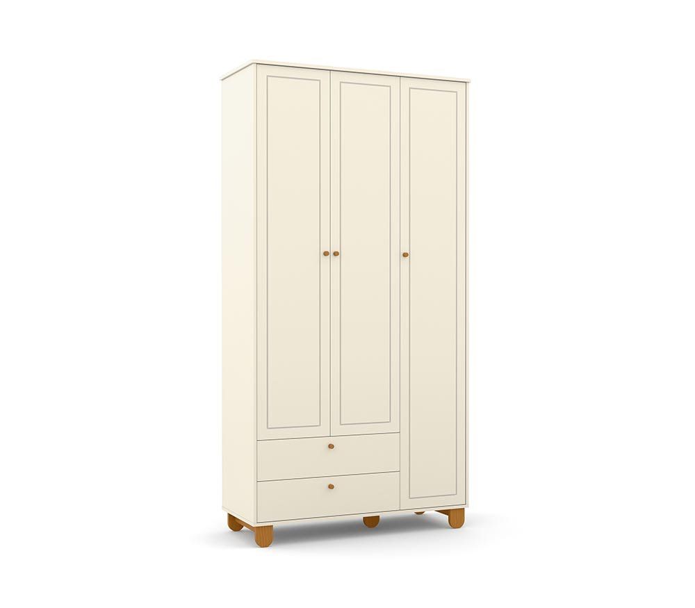 ROUPEIRO 3 PTS ZUPY LAQUEADO OFF WHITE/NATURAL 70755 MATIC
