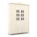 ROUPEIRO 4PTS PROVENCE LAQUEADO OFF WHITE MATIC. 70799