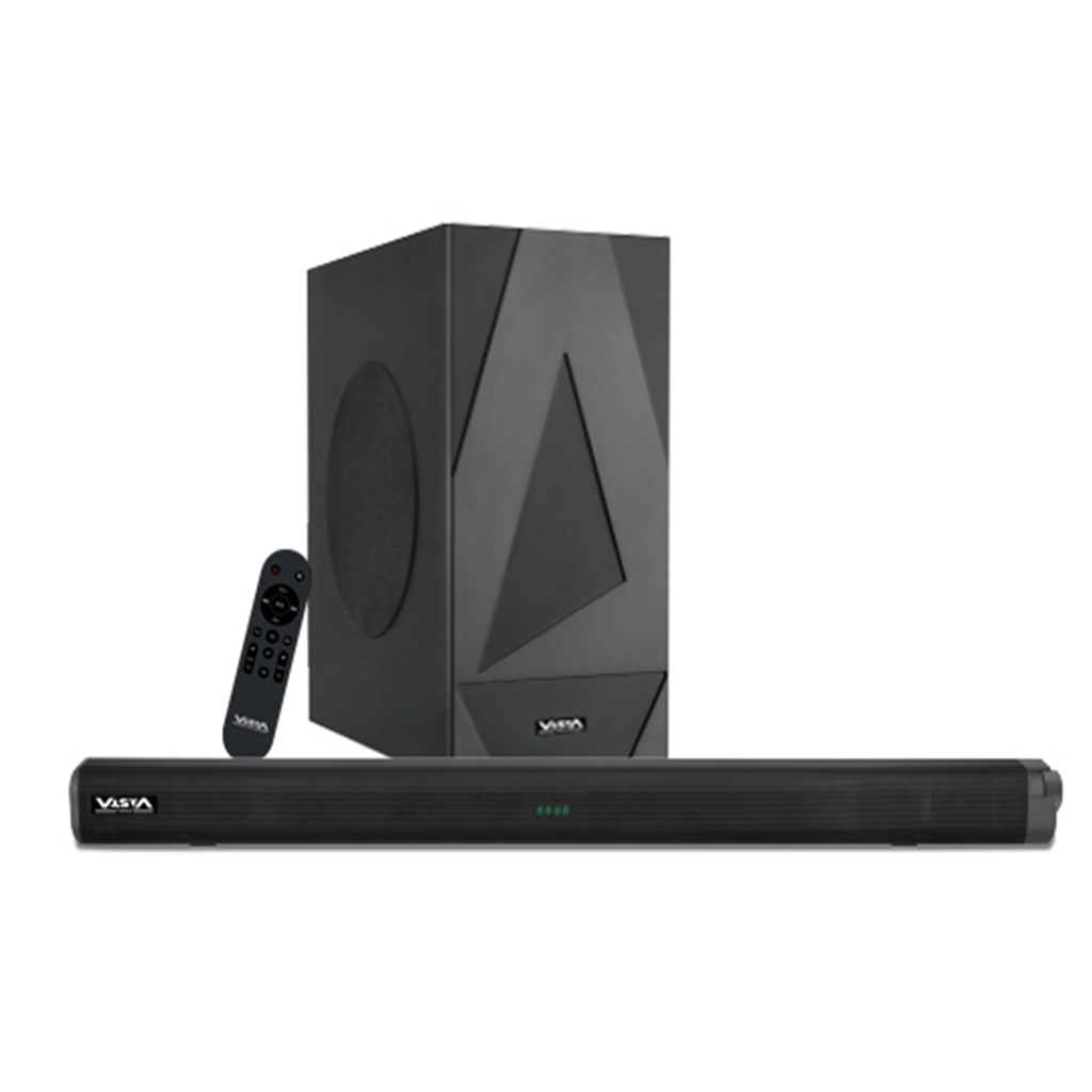 EL. BARRE DE SON 2.1 AVEC SUBWOOFER FILAIRE-TELECOMMANDE-USB-AUX-HDMI+OPTIQUE-160W (2pcs) VISTA. SBS5006BT