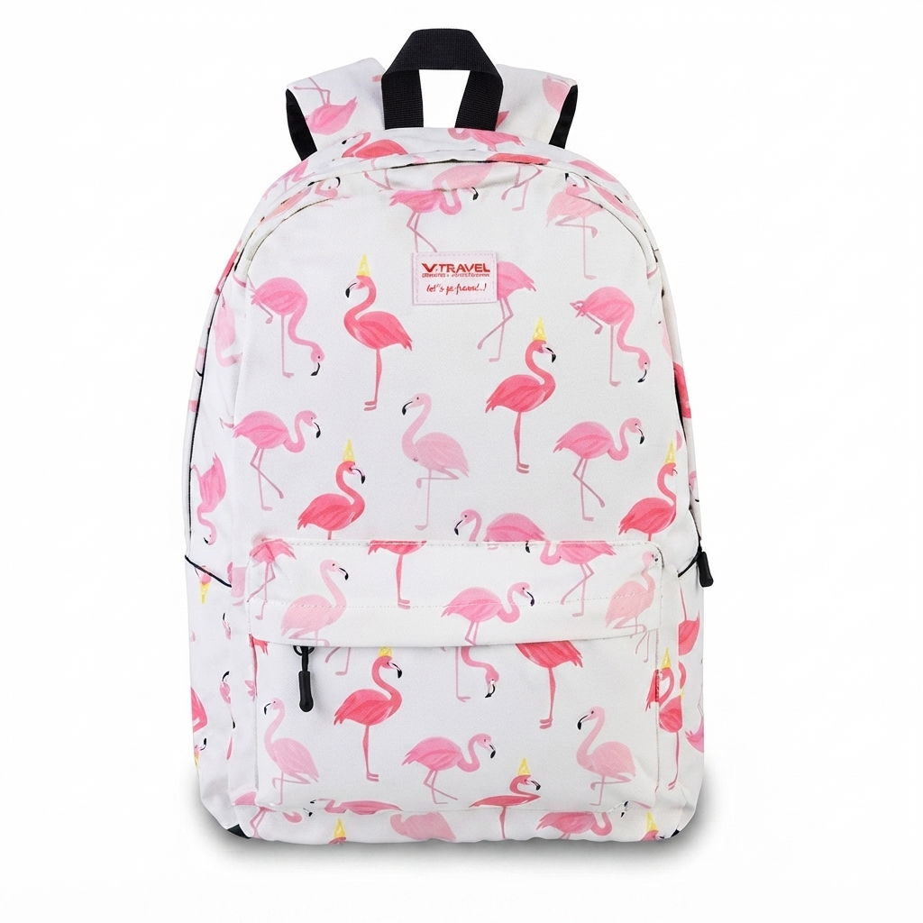 ZOO : SAC A DOS ZOO 16" ROSE/BLEU  V-TRAVEL