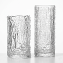 BX121 LOT DE 2 VASE TRANSPARENT