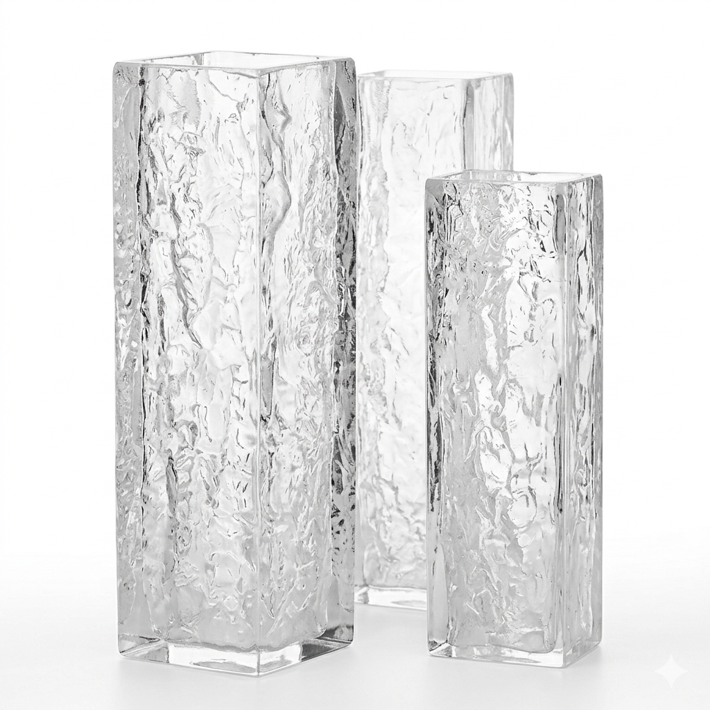 DC. BX9929 LOT DE 3 POT DE FLEUR TRANSPARENT