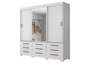 MB. NT5030/127 WARDROBE ON MDP WHITE NOTAVEL
