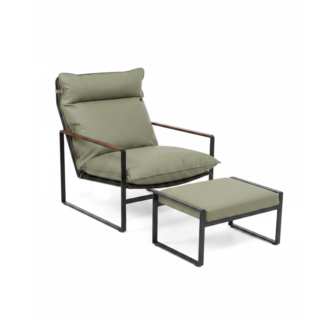 YK631 CHAISE DE DÉTENTE COL GREEN