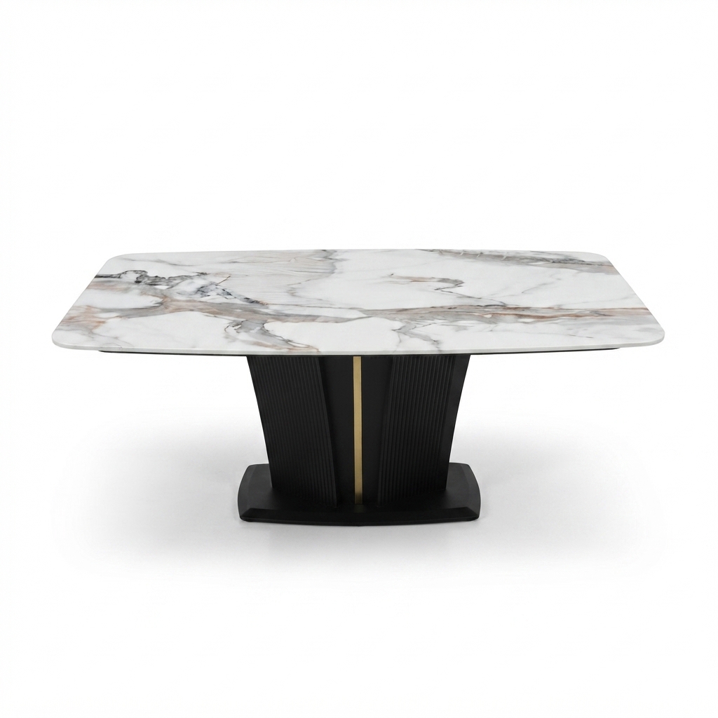 Y2327 TABLE A MANGER EN  MARBRE 160X90