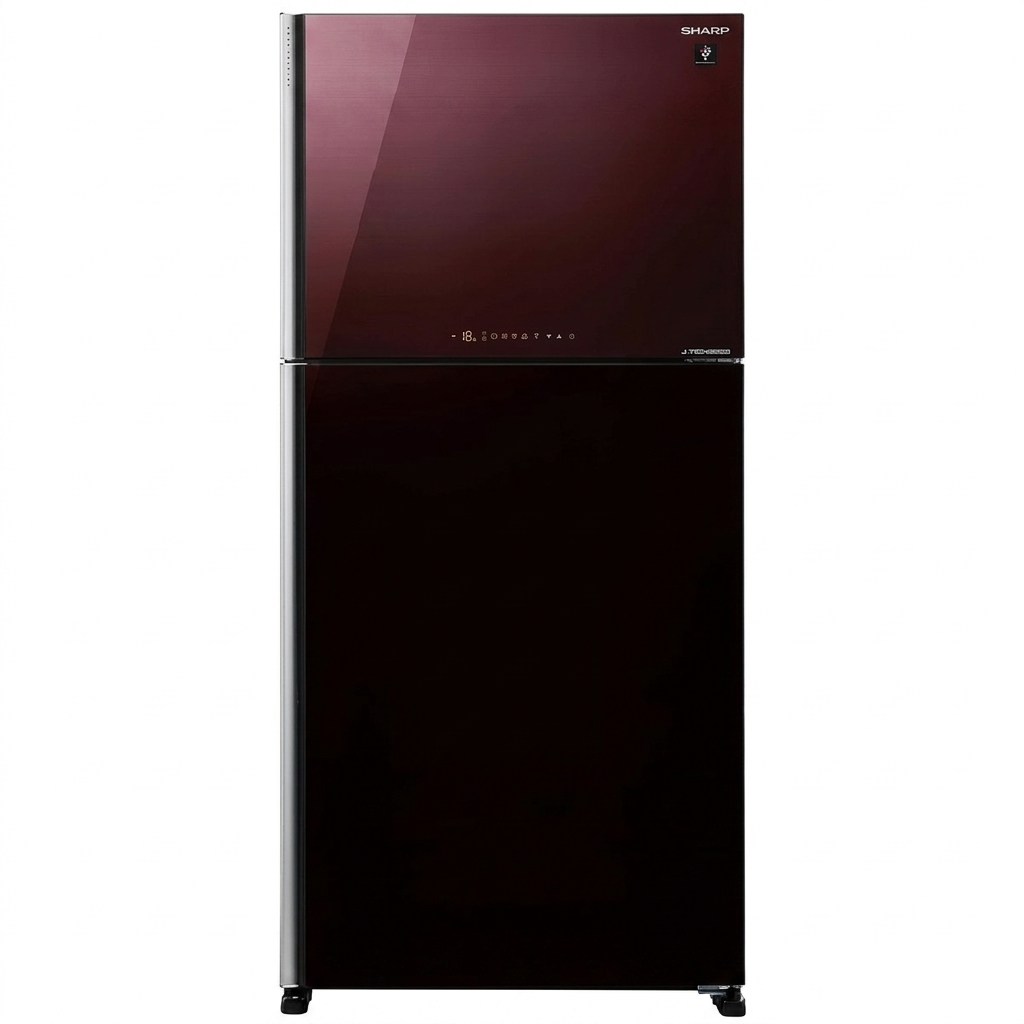 EL. SJGT710G-DS3/RD3 REFRIGERATEUR 02 PORTE A+ 710L - NO FROST - HYBRID COOLING SYSTEM - INVERTER - CONTROLE DE LA TEMPERATURE TACTILE - DARK SILVER GLASS DOOR SHARP