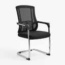Y907C (817D) CHAISE DE BUREAU NOIR 