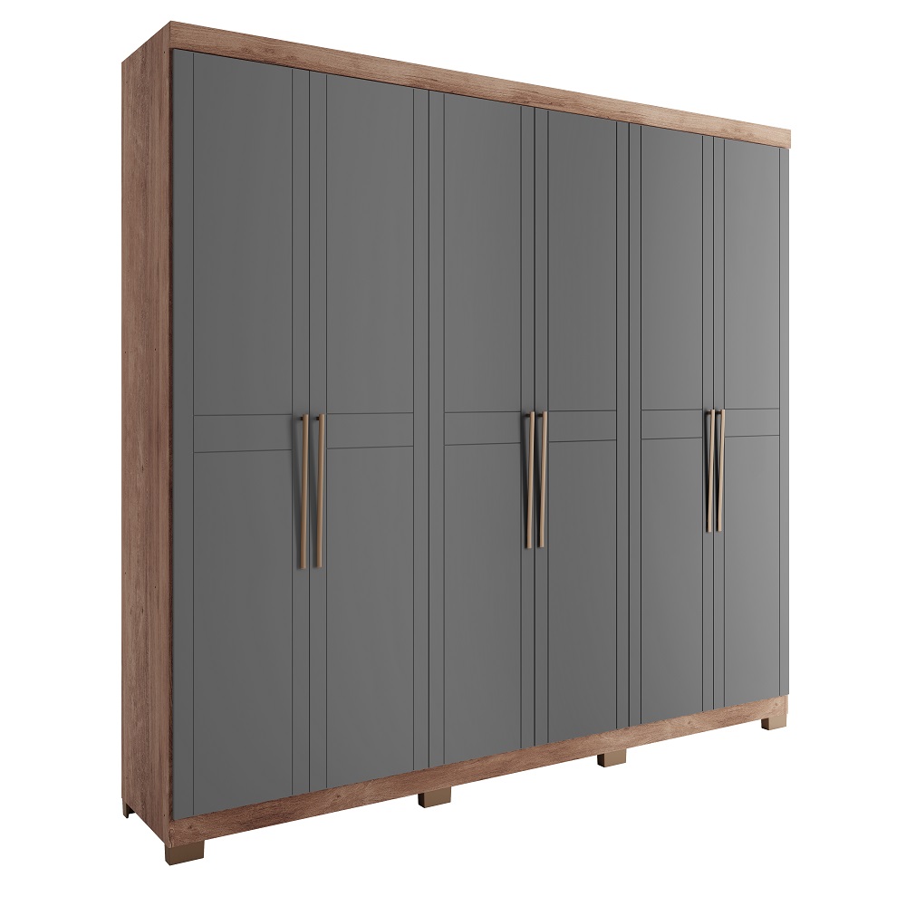 MB. 115831380 WARDROBE REF 1158 FREIJO W/TITANIUM CARRARO