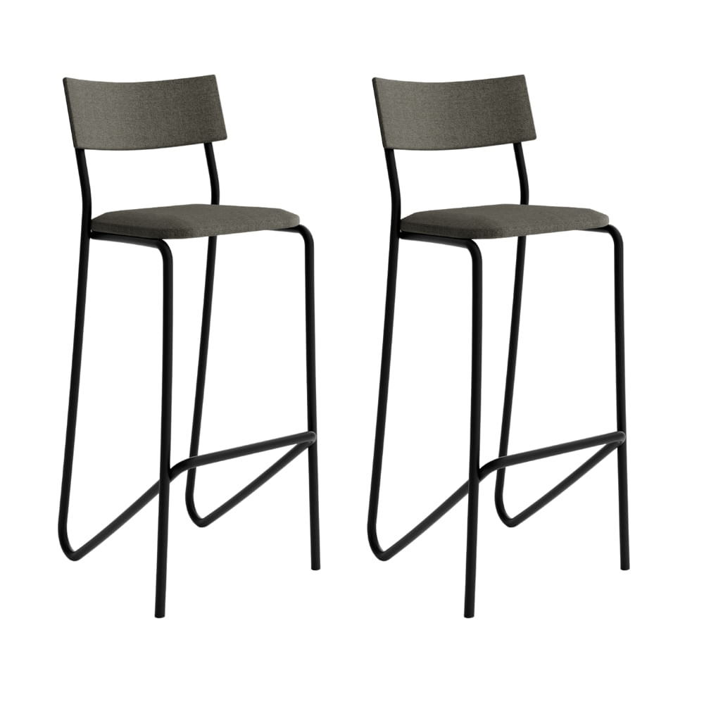 MB. 174721784 BENCH REF 1747 GRAPHITE W/BLACK LEATHERETTE CARRARO