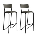MB. 174721784 BENCH REF 1747 GRAPHITE W/BLACK LEATHERETTE CARRARO