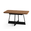 MB. 159232100 RECTANGULAR TABLE REF 1592 NOGAL W/BLACK CARRARO 