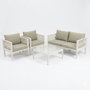 MB. ARK868 PP frame with anti-UV waterproof cushions and pillow stemper glass table topfo ARKEMIX ( 3COLIS ) 