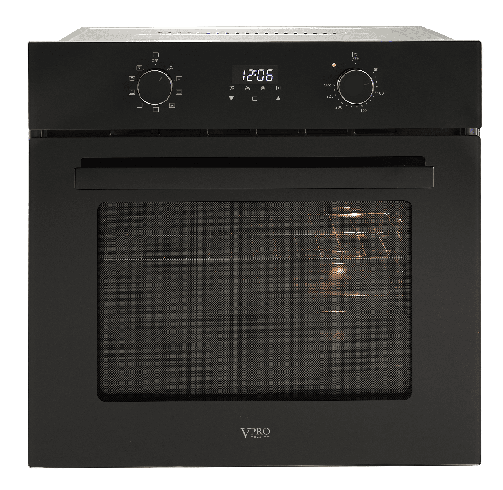 VPFEC700GBK FOUR ENCASTRABLE 70L - PANNEAU EN VERRE TREMPE - CONVECTION - MINUTERIE DIGITALE - 2900W BRAND VPRO FRANCE