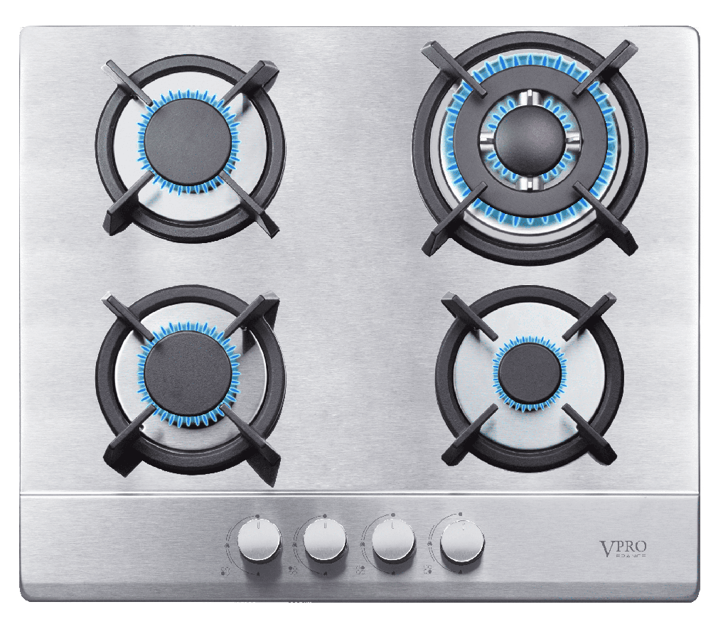 VPPCG6040IX PLAQUE DE CUISSON ENCASTRABLE/A POSER - 04 FEUX - INOX BRAND VPRO FRANCE
