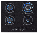 VPPCG6040GBK PLAQUE DE CUISSON ENCASTRABLE/A POSER - 04 FEUX - BLACK GLASS BRAND VPRO FRANCE