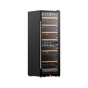 VPRDV420CBK CAVE A VIN 167 BOUTEILLES (418L) - DUAL ZONE - ETAGERES EN BOIS -NOIR BRAND VPRO FRANCE