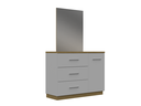MB. SUN156CE-5 SUNRISE - COMMODE À 3 TIROIRS, 1 PORTE ET MIROIR PRIMAVERA 