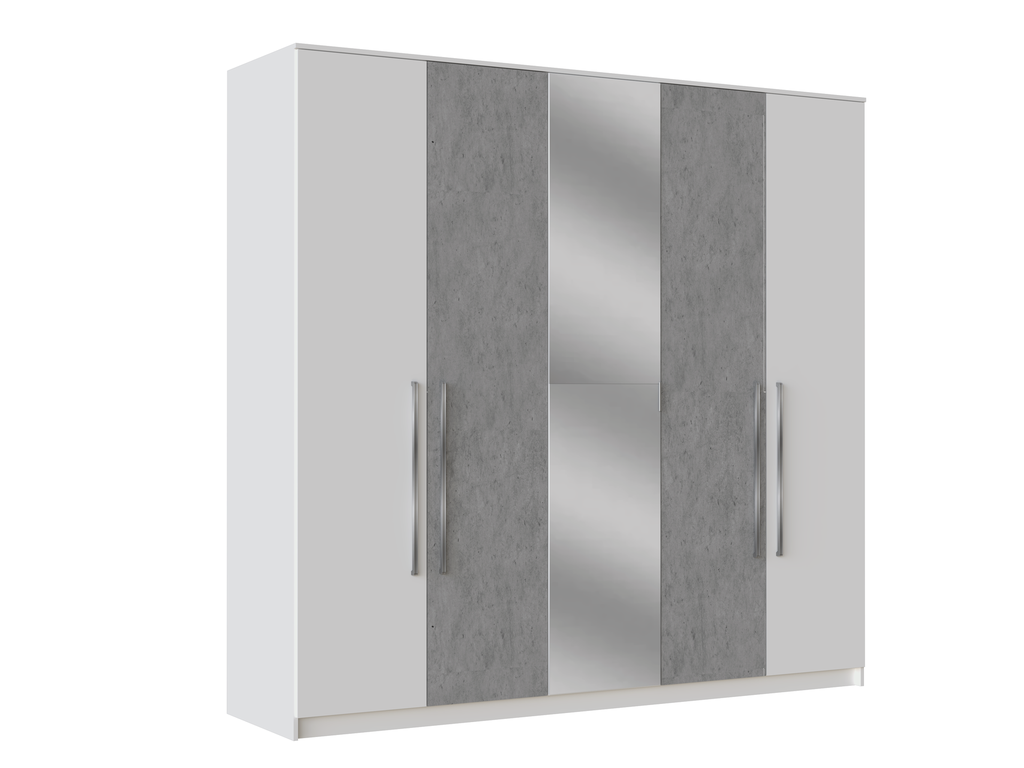 MB. VEN2150E HENRY - ARMOIRE 5 PORTES (SANS MIROIR NI PIEDS) PRIMAVERA (4COLIS)