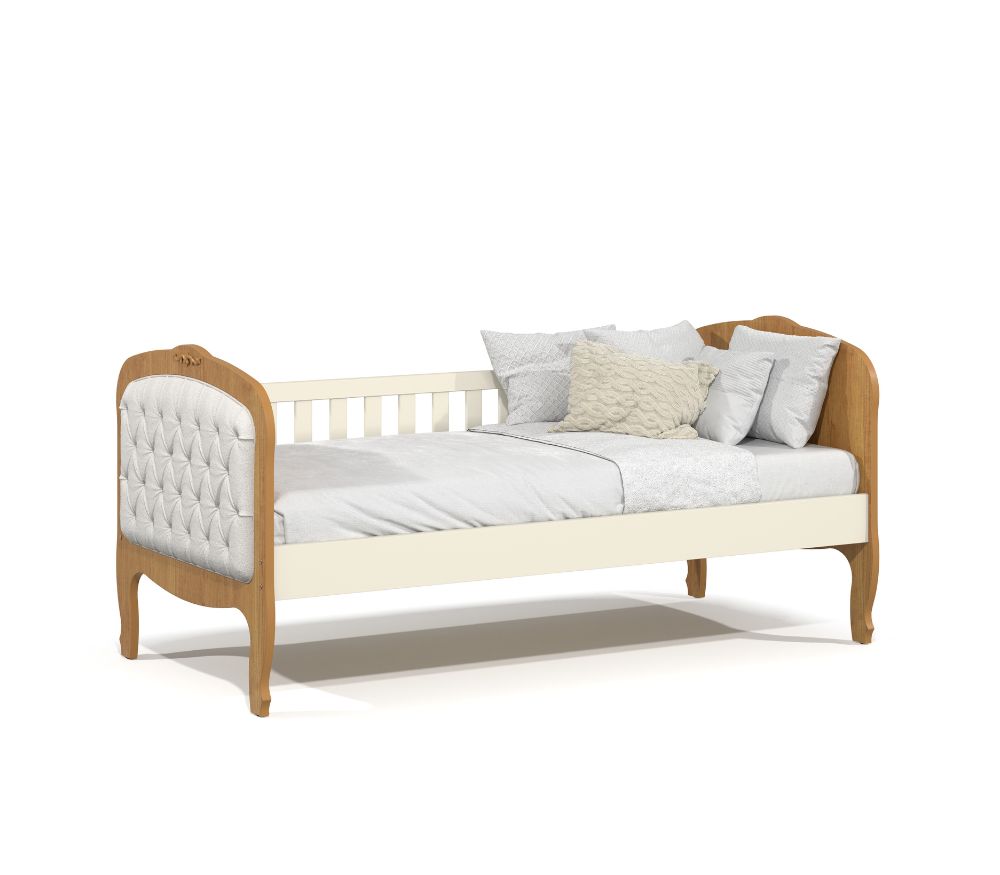 MB. 51670 CAMA BABA PROVENCE CAPITONE LAQUEADO BCO SOFT / FREIJO MATIC 